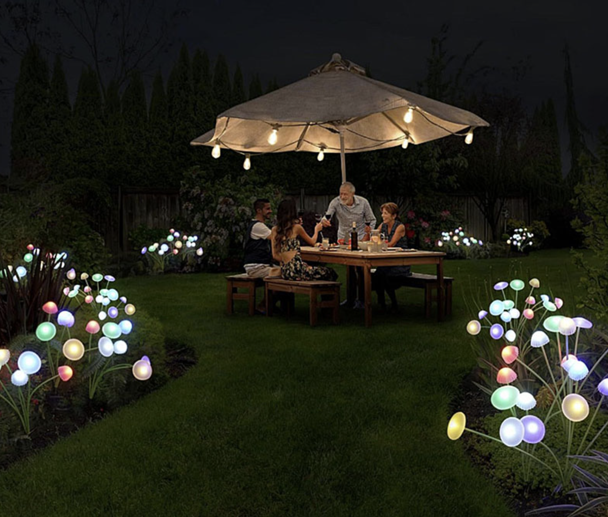 Set 2 Lampi Solare Decorative Jellyfish Multicolor, 6 LED-uri, Efect Meduza, Aprindere Automata - Copie