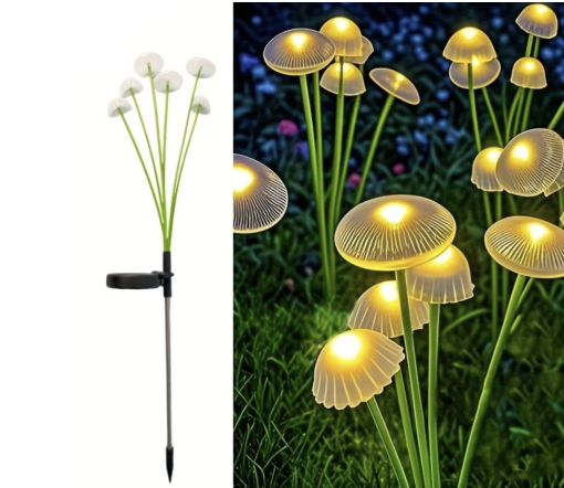 Set 2 Lampi Solare Decorative Jellyfish Multicolor, 6 LED-uri, Efect Meduza, Aprindere Automata - Copie