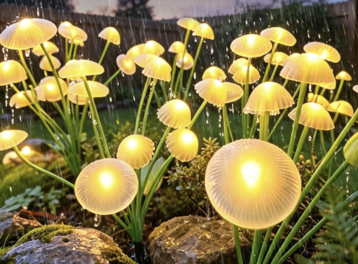 Set 2 Lampi Solare Decorative Jellyfish Multicolor, 6 LED-uri, Efect Meduza, Aprindere Automata