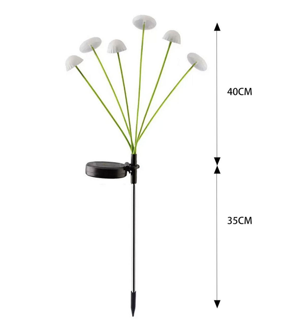 Set 2 Lampi Solare Decorative Jellyfish Multicolor, 6 LED-uri, Efect Meduza, Aprindere Automata