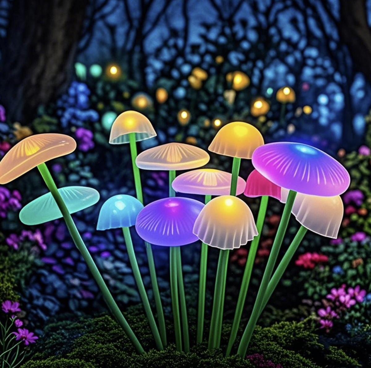 Set 2 Lampi Solare Decorative Jellyfish Multicolor, 6 LED-uri, Efect Meduza, Aprindere Automata - Copie