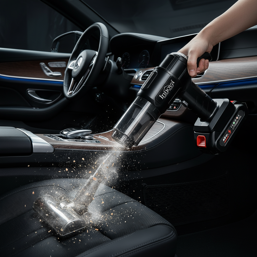 Aspirator Portabil INNOVA Titan 3‑în‑1, 18000PA, Reîncărcabil + CADOU SURPRIZA