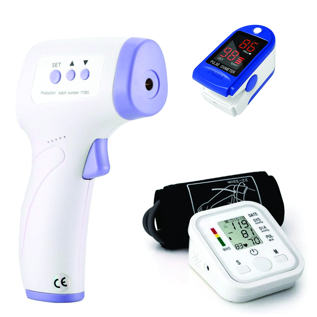 OFERTA  Tensiometru de brat + Termometru noncontact + Pulsoximetru