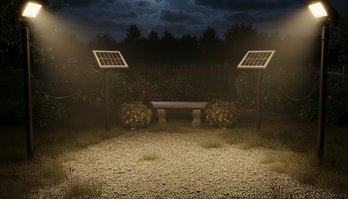 Set 2 x Proiector LED INNOVA 400W Cu Panou Solar si telecomanda, IP66 + Cadou Surpriza