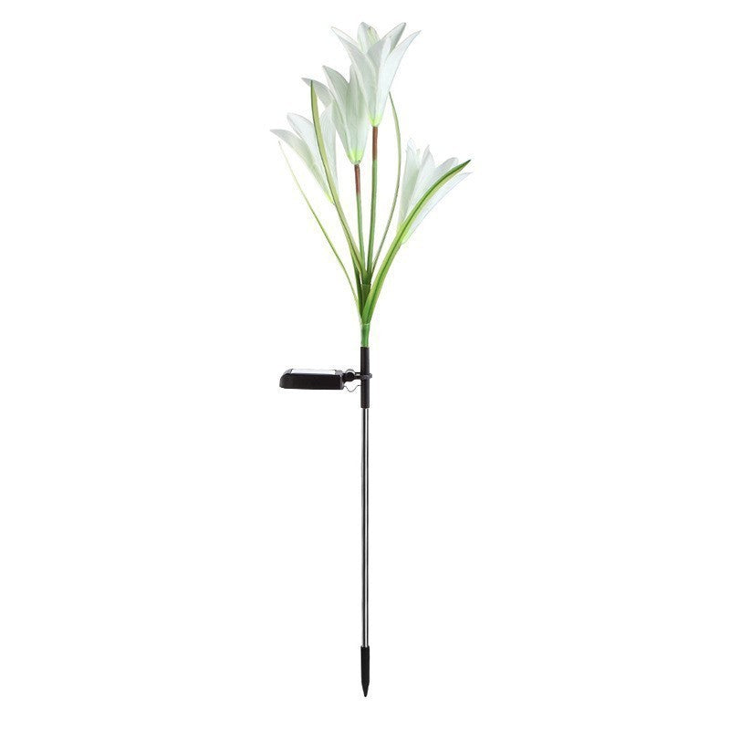 Set 4 Lampi Solare Crini Decorative, 70cm, IP66, LED cu Senzor Lumina