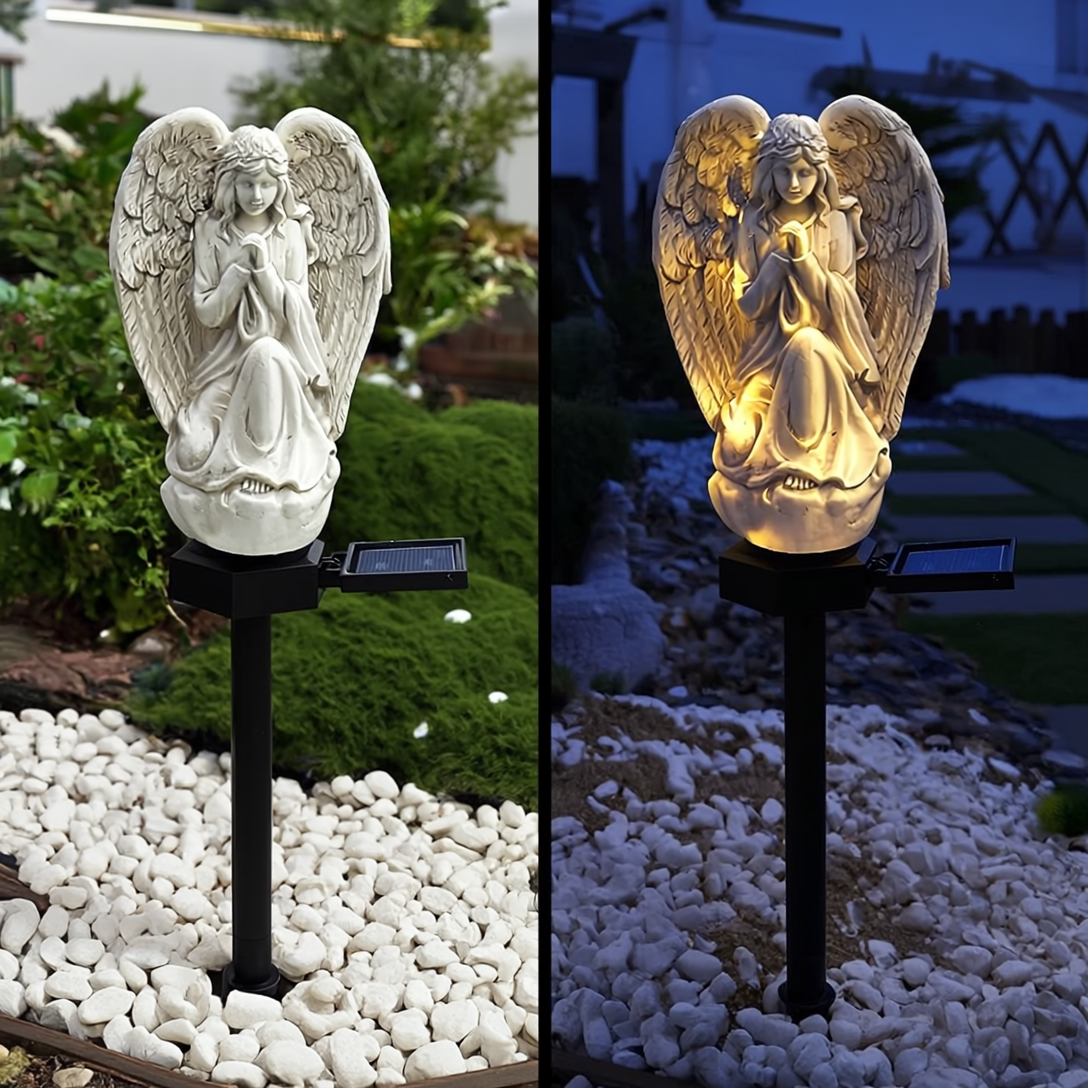 Set 2 Lampi Solare Decorative Inger cu LED, Iluminare Automata, Rezistente la Intemperii, IP44, 45 cm