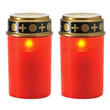 Set 4 x Candela Solara LED , Incarcare Solara, Pornire Automata, Rezistenta la Intemperii