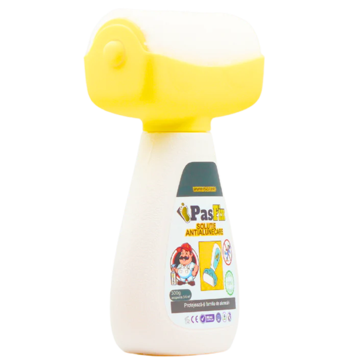 Soluție Antialunecare PasFix 300ml – Protecție sigură pentru gresie, piatră și marmură cu rolă aplicatoare